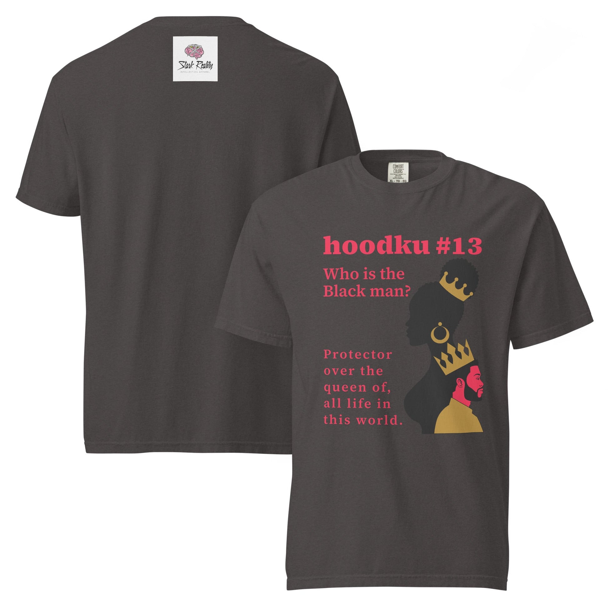 hoodku 13 garment - dyed heavyweight t-shirt - Stark Reality Intellectual Apparel