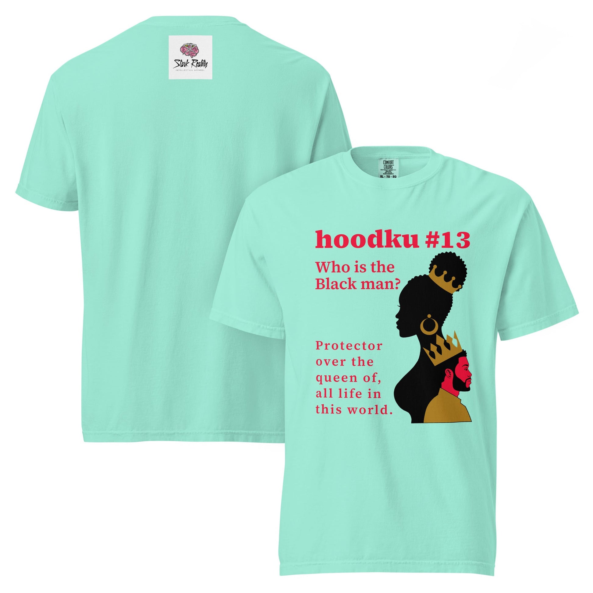 hoodku 13 garment - dyed heavyweight t-shirt - Stark Reality Intellectual Apparel