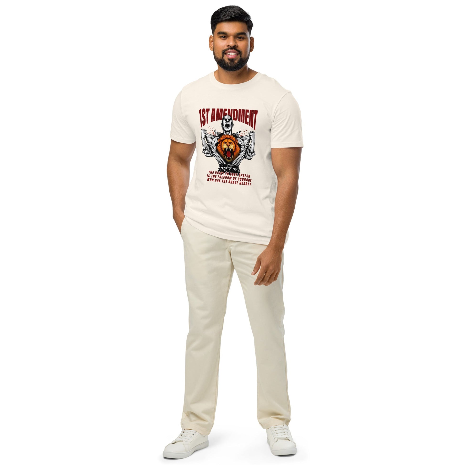 1st Amendment organic mid - light t-shirt - Stark Reality Intellectual Apparel