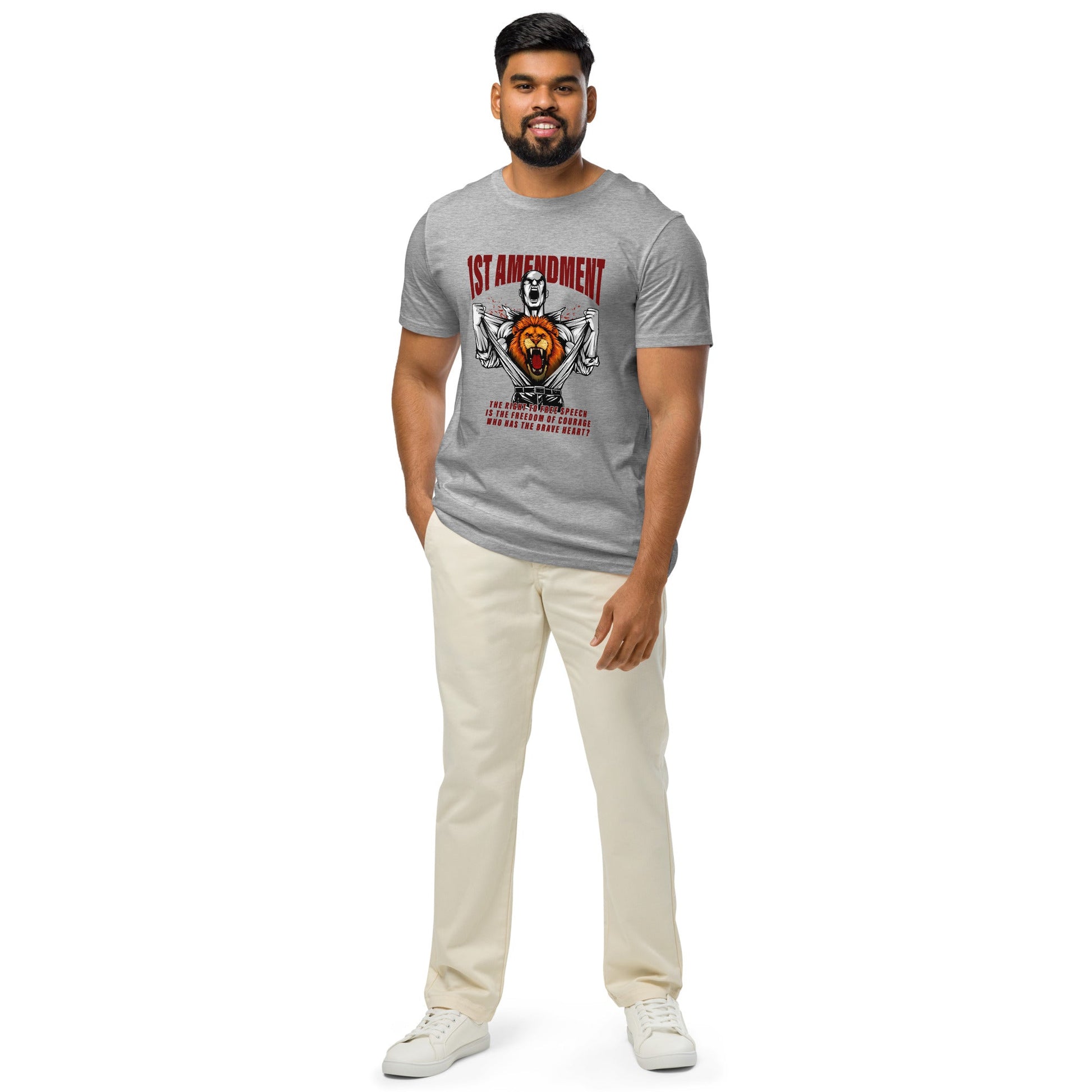 1st Amendment organic mid - light t-shirt - Stark Reality Intellectual Apparel