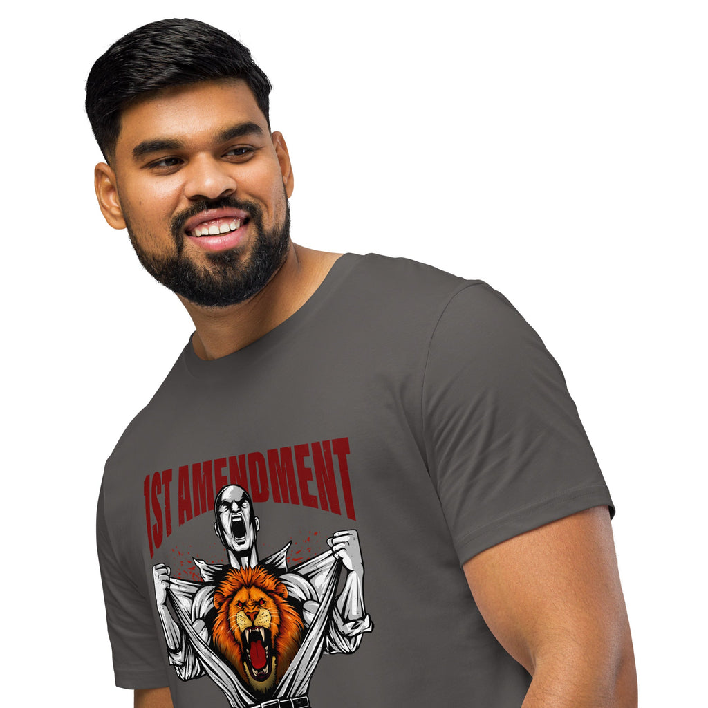 1st Amendment organic mid - light t-shirt - Stark Reality Intellectual Apparel