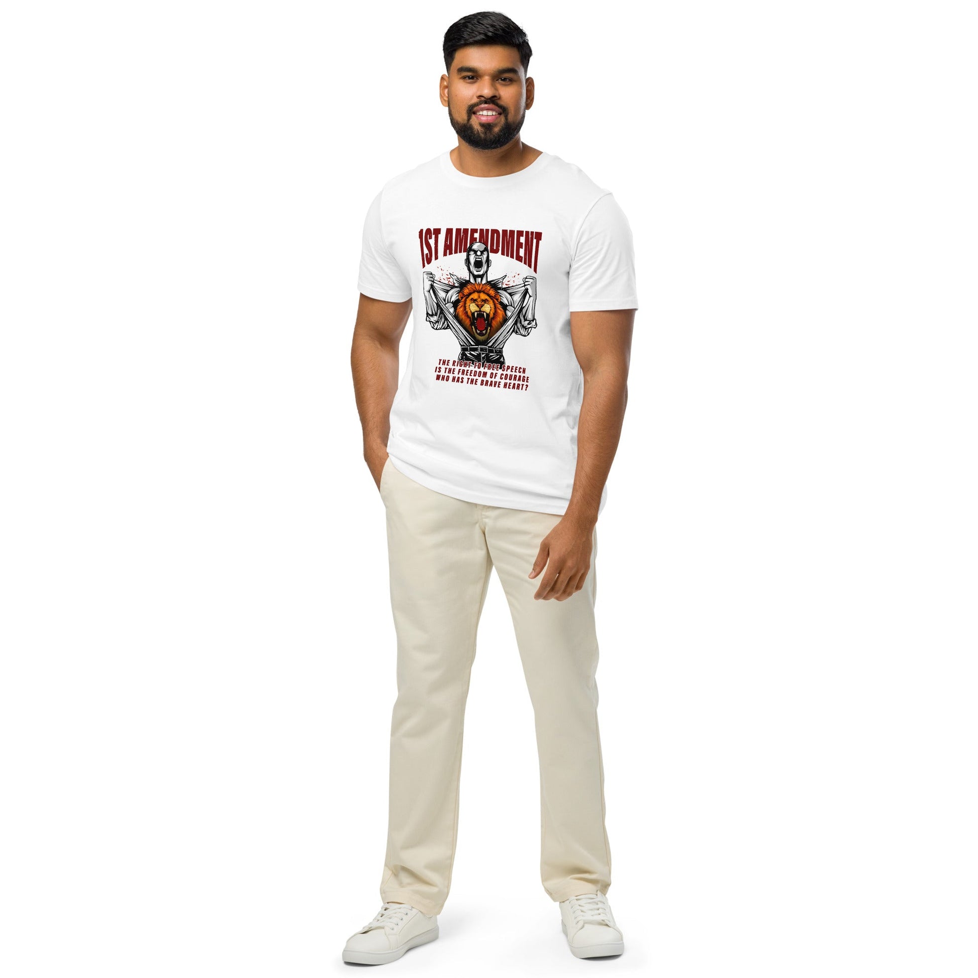 1st Amendment organic mid - light t-shirt - Stark Reality Intellectual Apparel