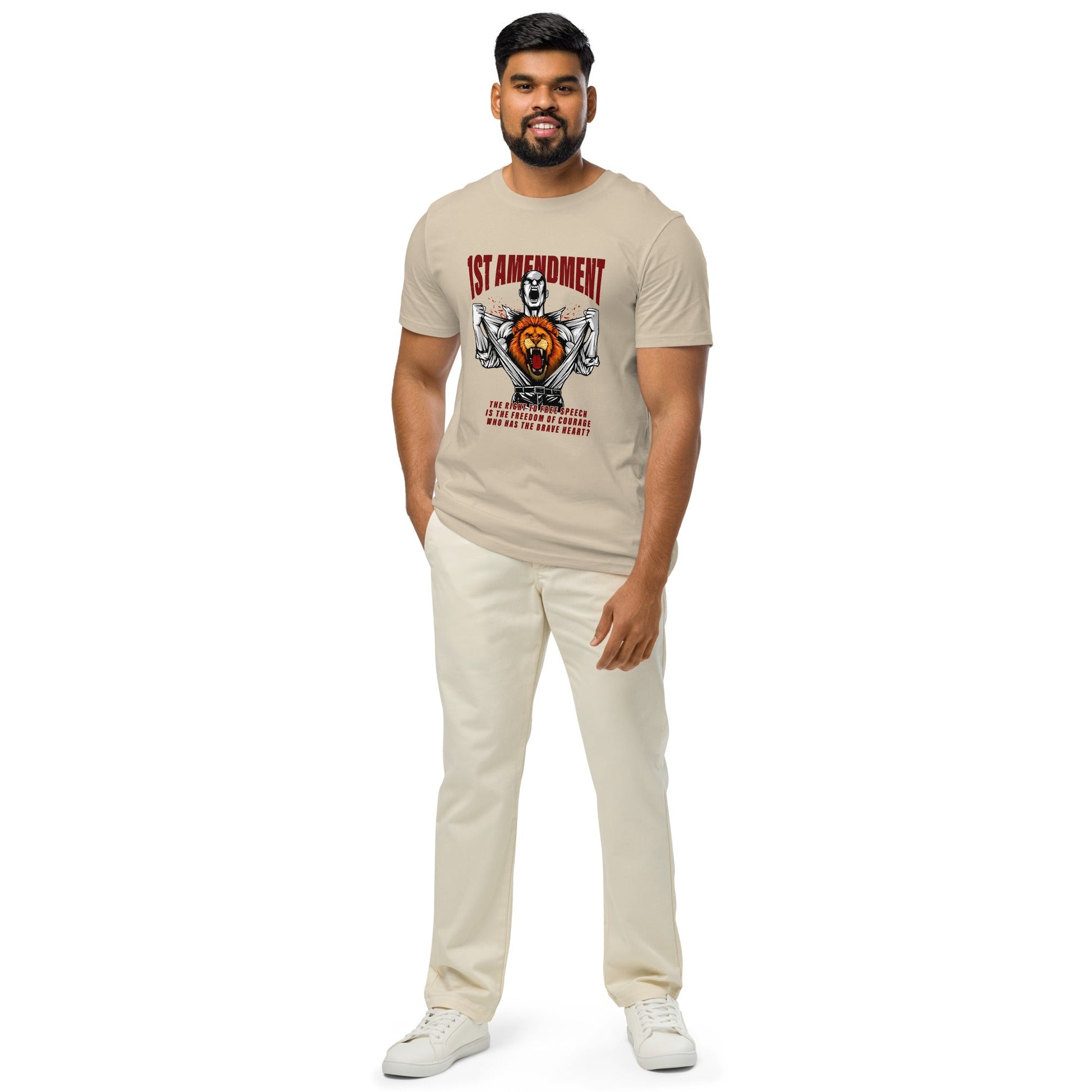 1st Amendment organic mid - light t-shirt - Stark Reality Intellectual Apparel