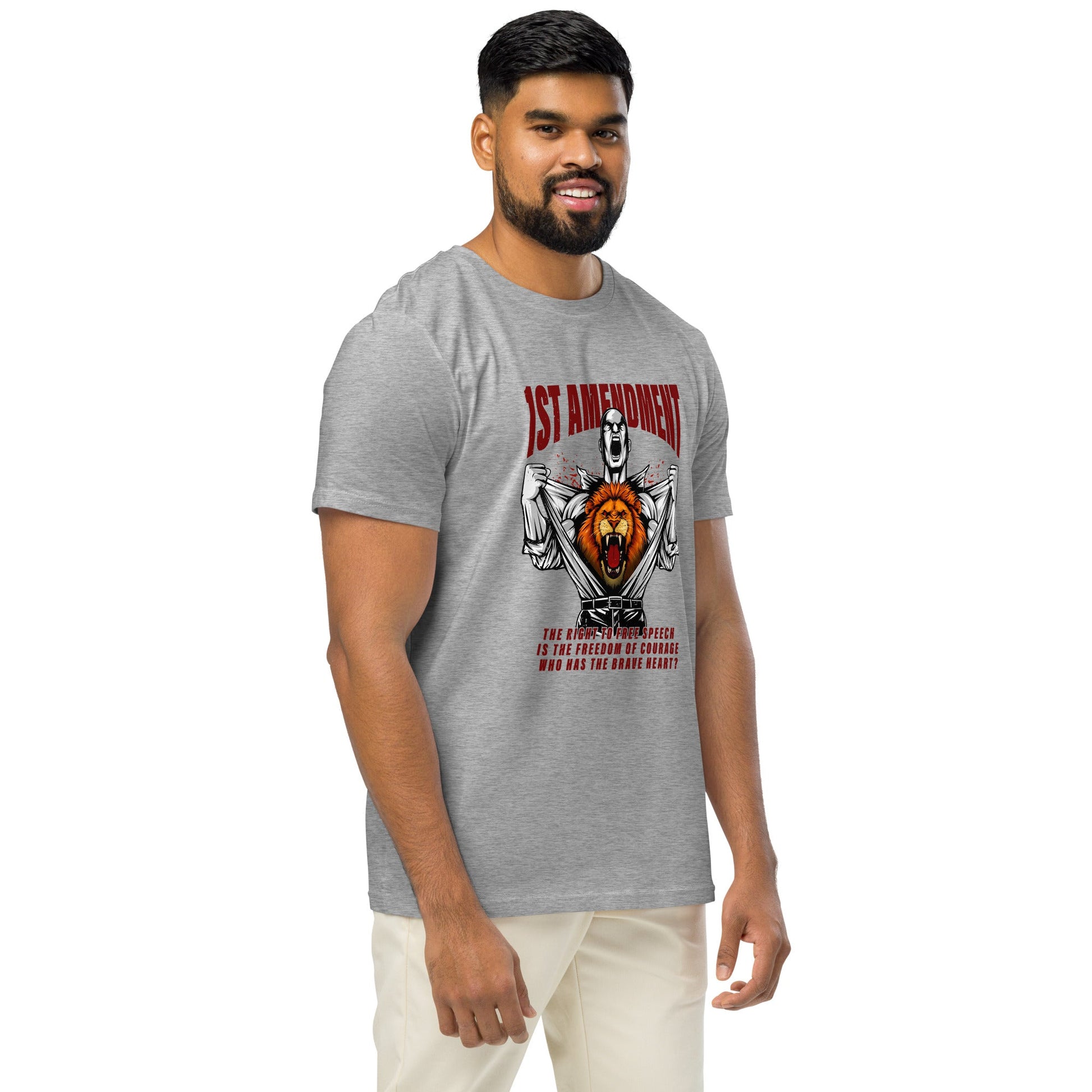 1st Amendment organic mid - light t-shirt - Stark Reality Intellectual Apparel