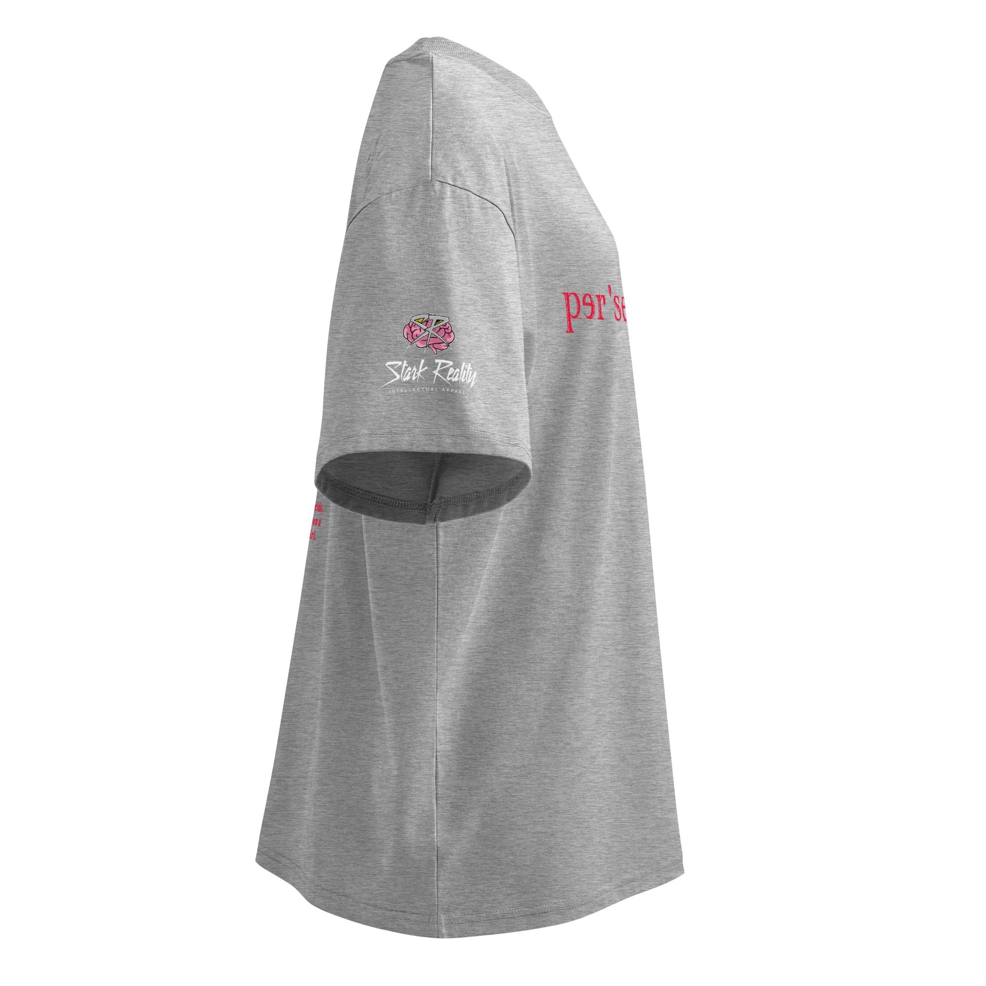 hoodku 06 Men's/Women's organic oversized high neck t-shirt - Stark Reality Intellectual Apparel