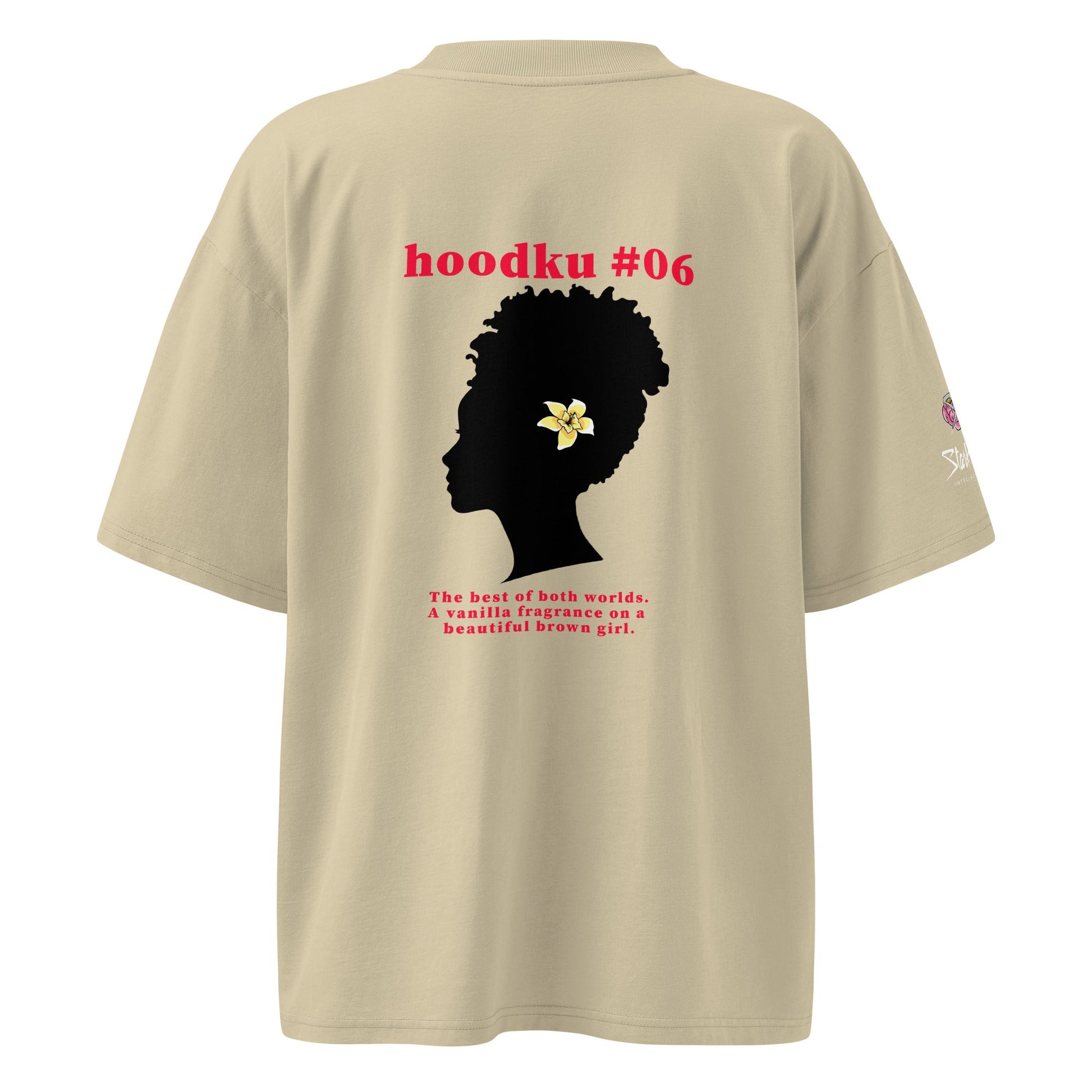 hoodku 06 Men's/Women's organic oversized high neck t-shirt - Stark Reality Intellectual Apparel