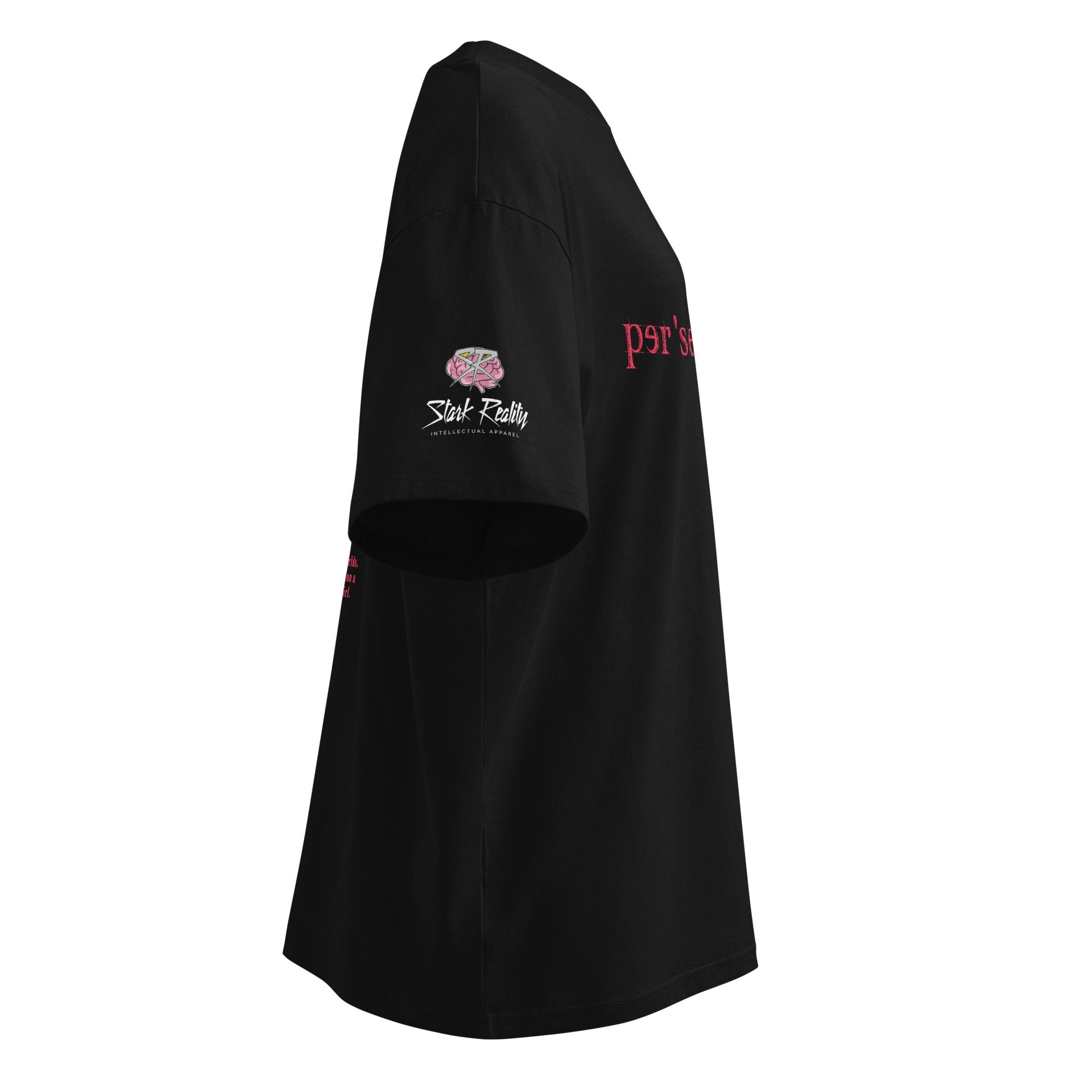 hoodku 06 Men's/Women's organic oversized high neck t-shirt - Stark Reality Intellectual Apparel