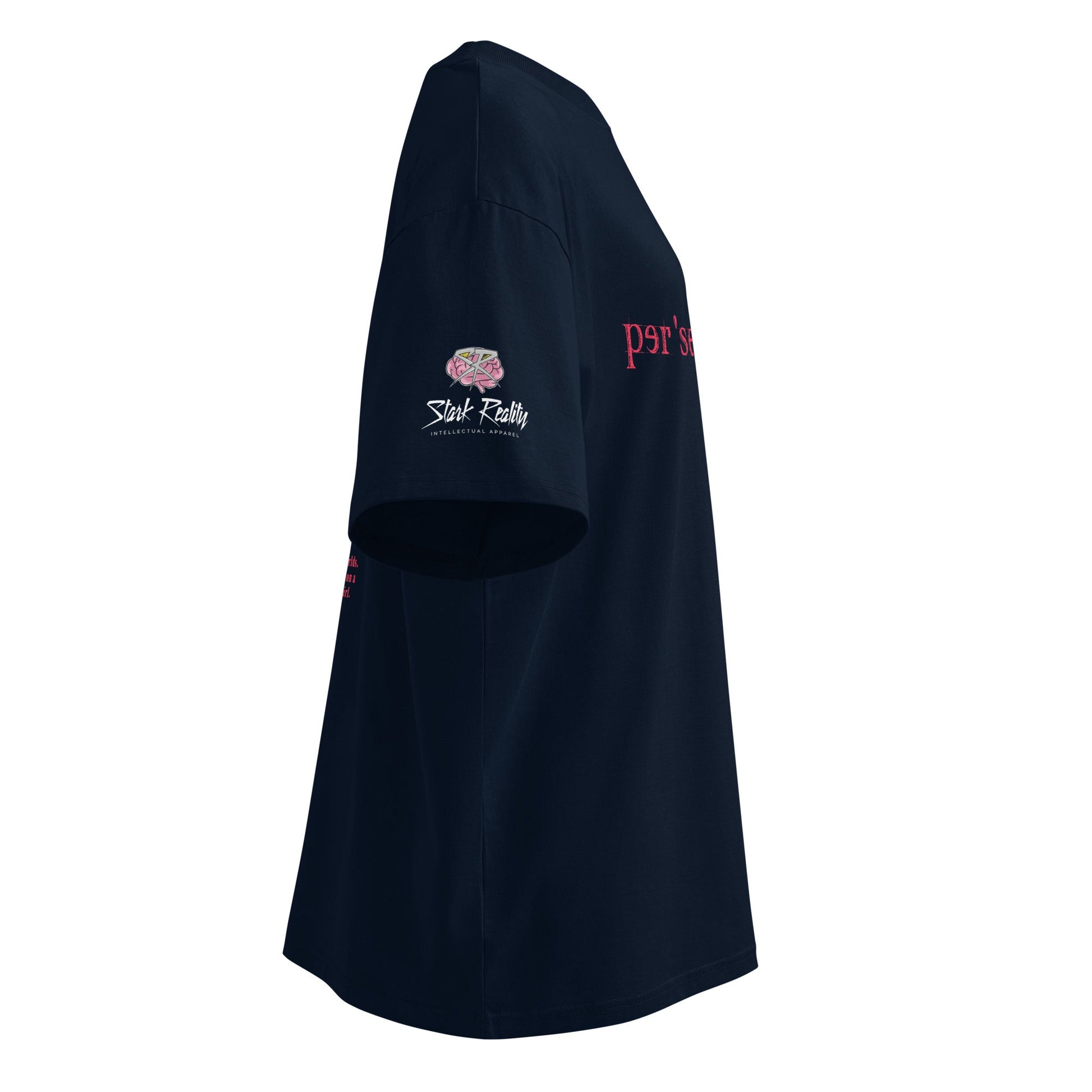 hoodku 06 Men's/Women's organic oversized high neck t-shirt - Stark Reality Intellectual Apparel