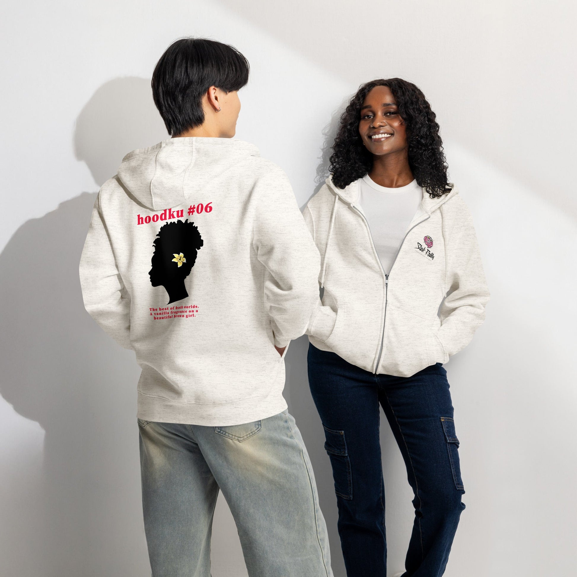 hoodku 06 Men's/Women's Premium full zip hoodie - Stark Reality Intellectual Apparel