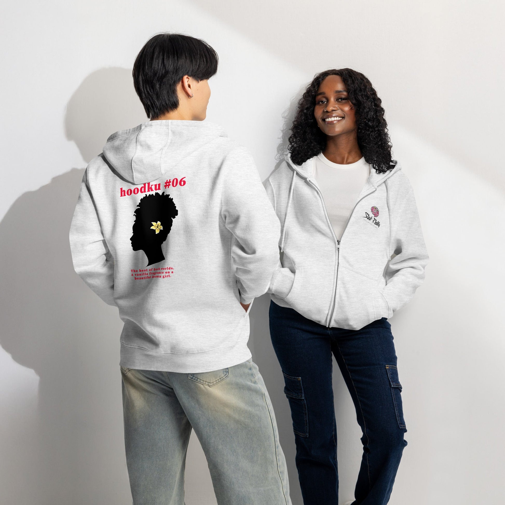 hoodku 06 Men's/Women's Premium full zip hoodie - Stark Reality Intellectual Apparel