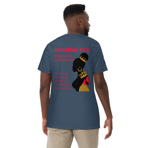 hoodku 13 Perception Edition Men's garment - dyed heavyweight t-shirt - Stark Reality Intellectual Apparel