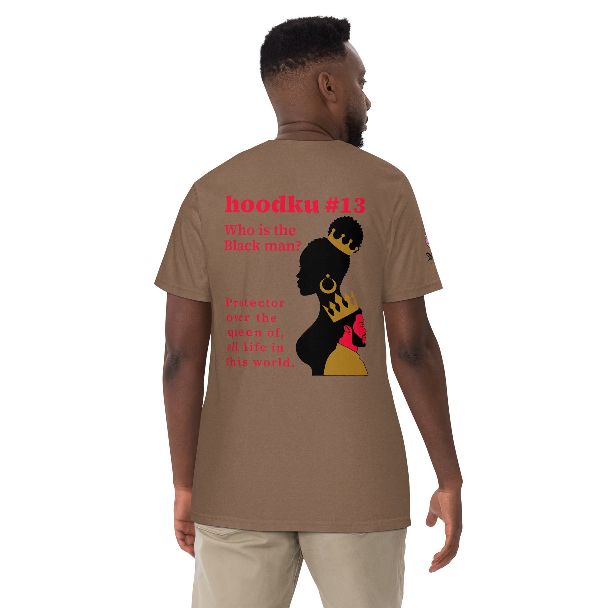 hoodku 13 Perception Edition Men's garment - dyed heavyweight t-shirt - Stark Reality Intellectual Apparel