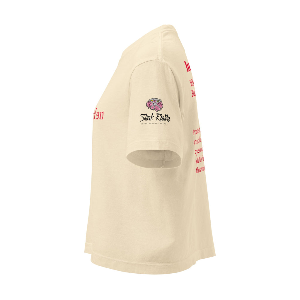 hoodku 13 perception Edition Women’s heavyweight boxy tee - Stark Reality Intellectual Apparel