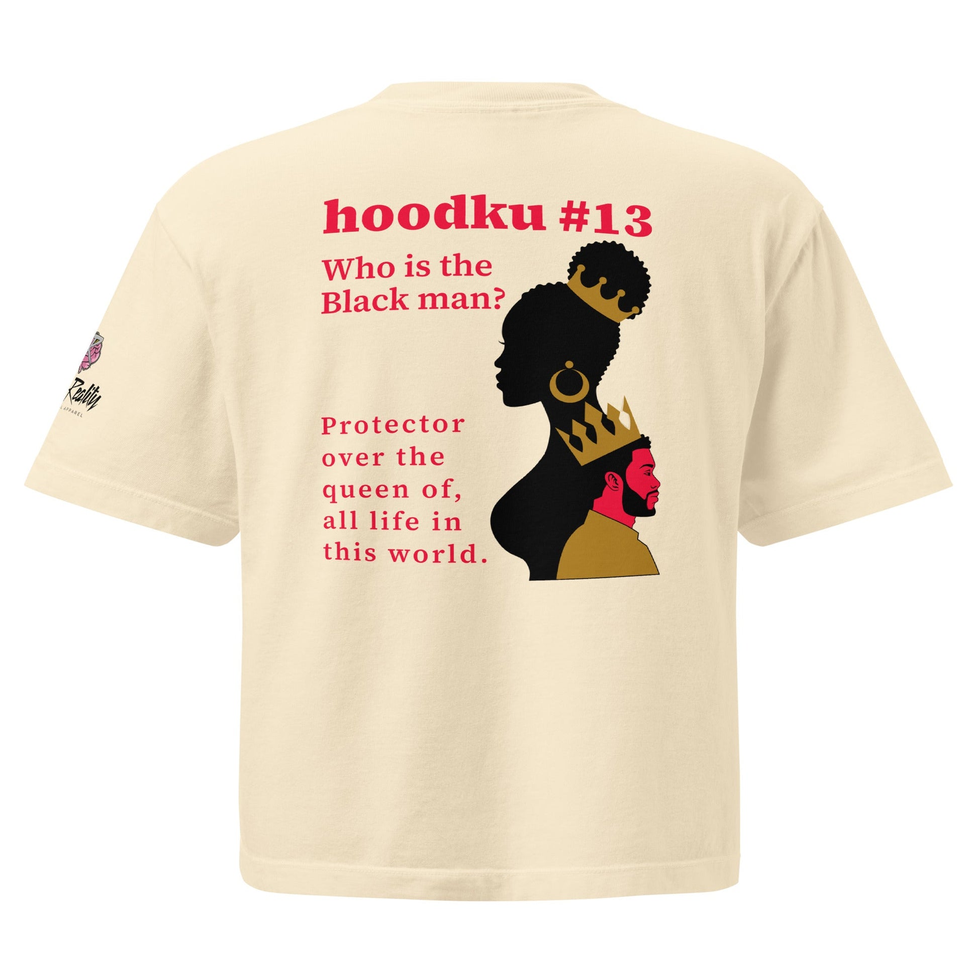 hoodku 13 perception Edition Women’s heavyweight boxy tee - Stark Reality Intellectual Apparel