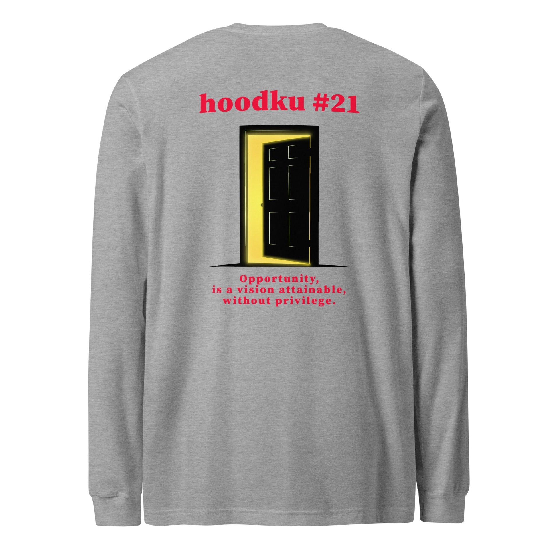 hoodku 21 Men's Long Sleeve Tee - Stark Reality Intellectual Apparel