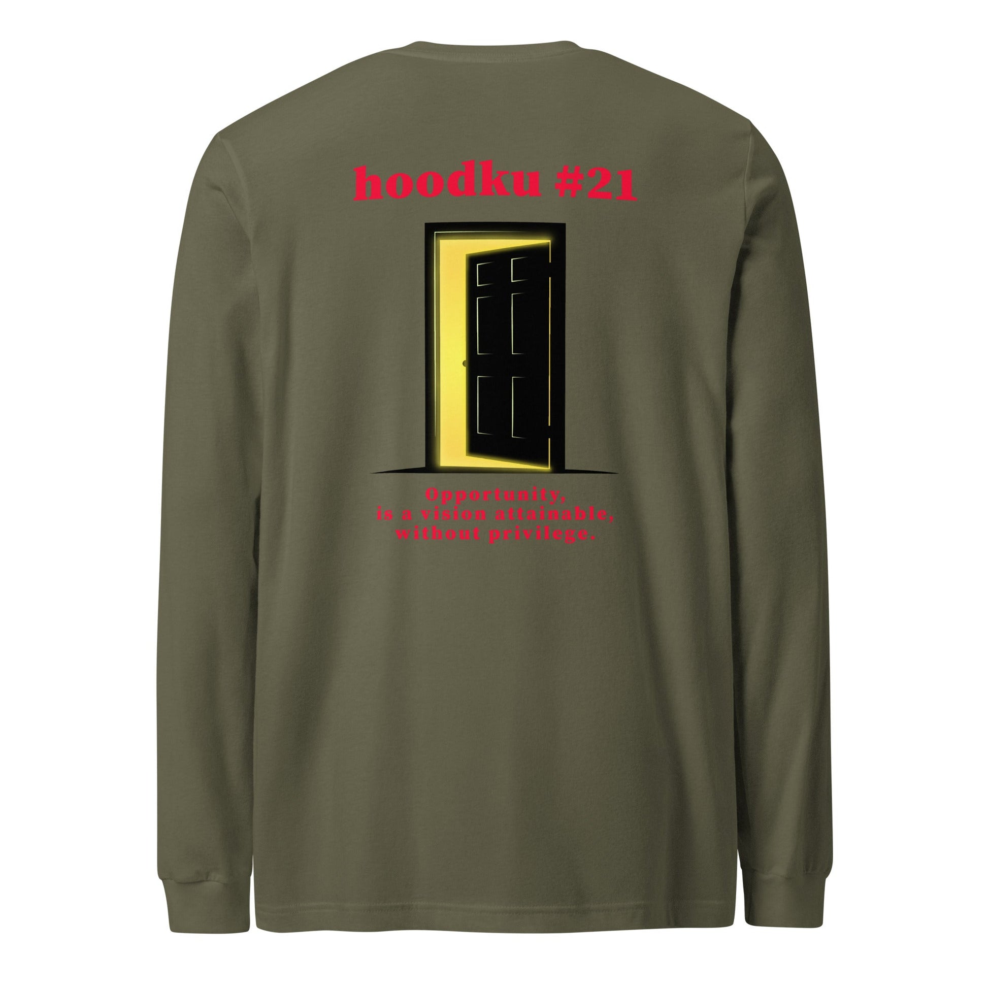 hoodku 21 Men's Long Sleeve Tee - Stark Reality Intellectual Apparel