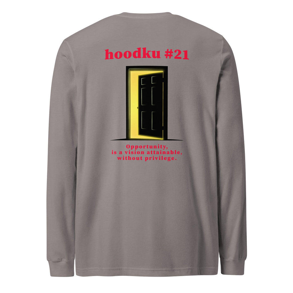 hoodku 21 Men's Long Sleeve Tee - Stark Reality Intellectual Apparel