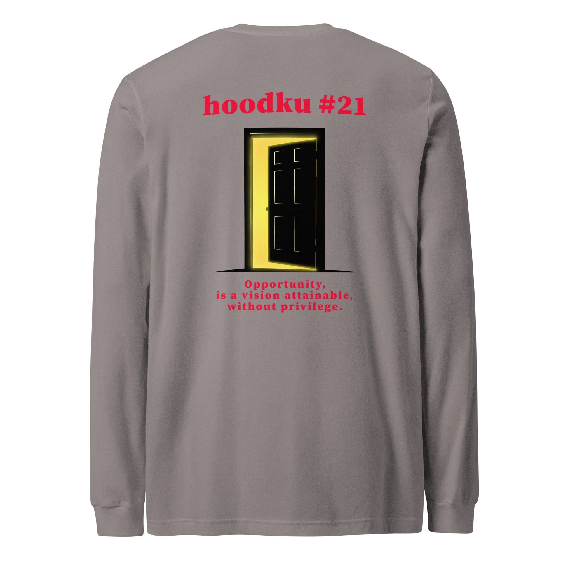 hoodku 21 Men's Long Sleeve Tee - Stark Reality Intellectual Apparel