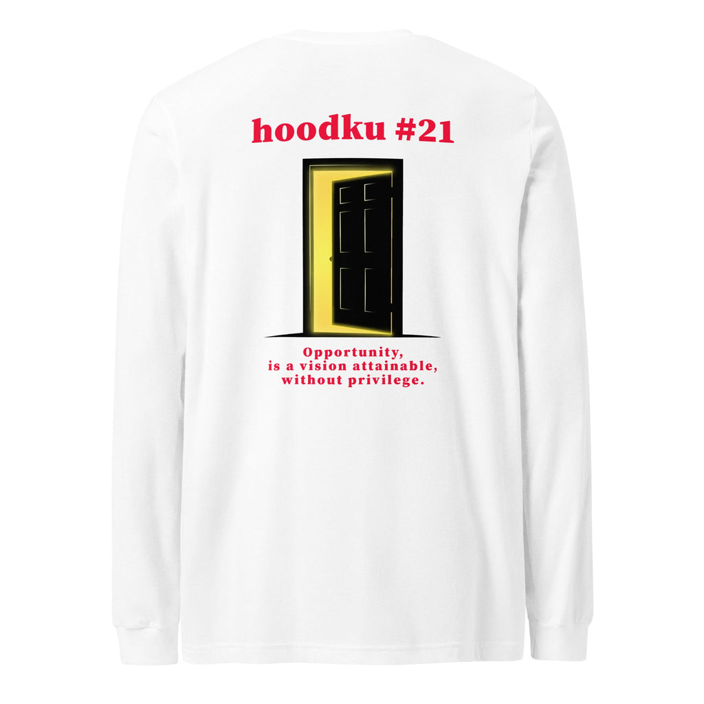 hoodku 21 Men's Long Sleeve Tee - Stark Reality Intellectual Apparel