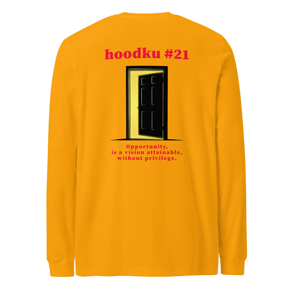 hoodku 21 Men's Long Sleeve Tee - Stark Reality Intellectual Apparel
