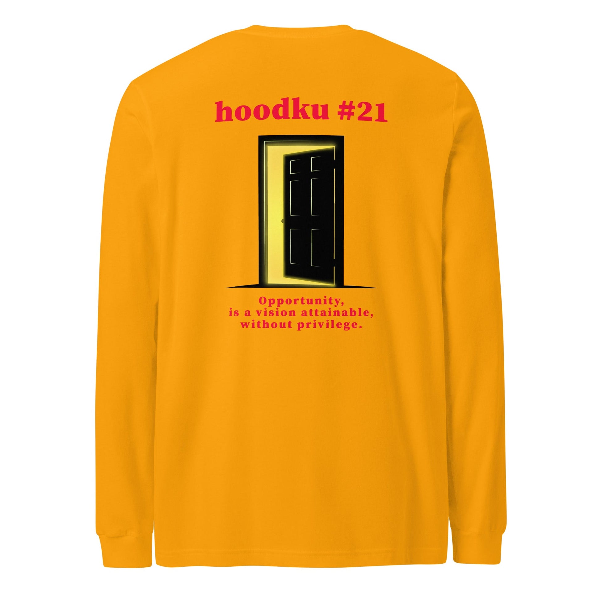 hoodku 21 Men's Long Sleeve Tee - Stark Reality Intellectual Apparel