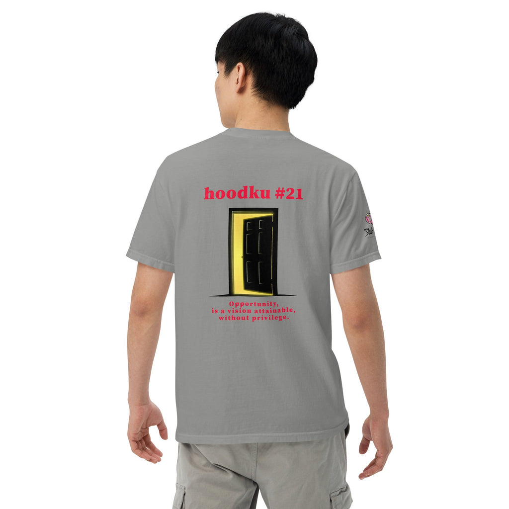 hoodku 21/possibility Men's Edition garment - dyed heavyweight t-shirt - Stark Reality Intellectual Apparel