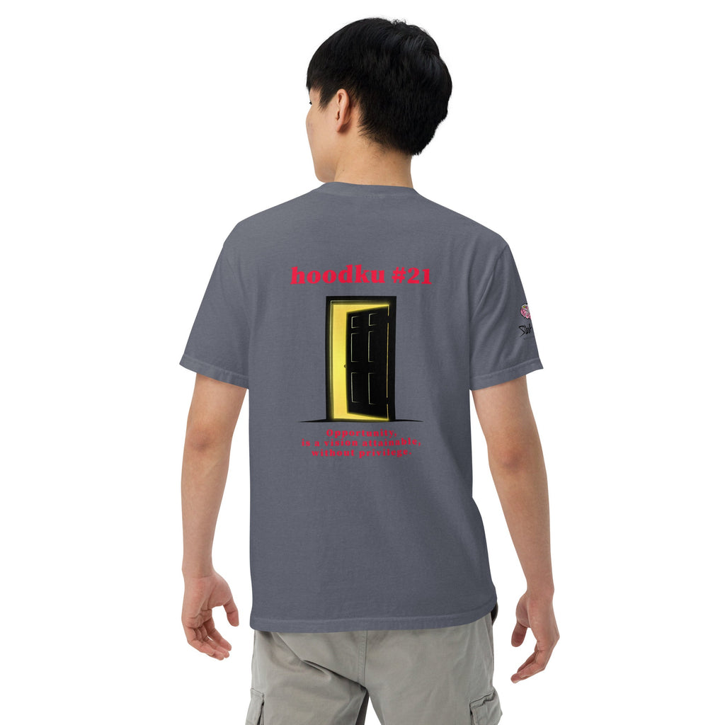 hoodku 21/possibility Men's Edition garment - dyed heavyweight t-shirt - Stark Reality Intellectual Apparel