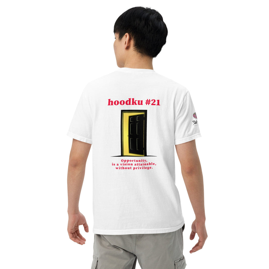 hoodku 21/possibility Men's Edition garment - dyed heavyweight t-shirt - Stark Reality Intellectual Apparel