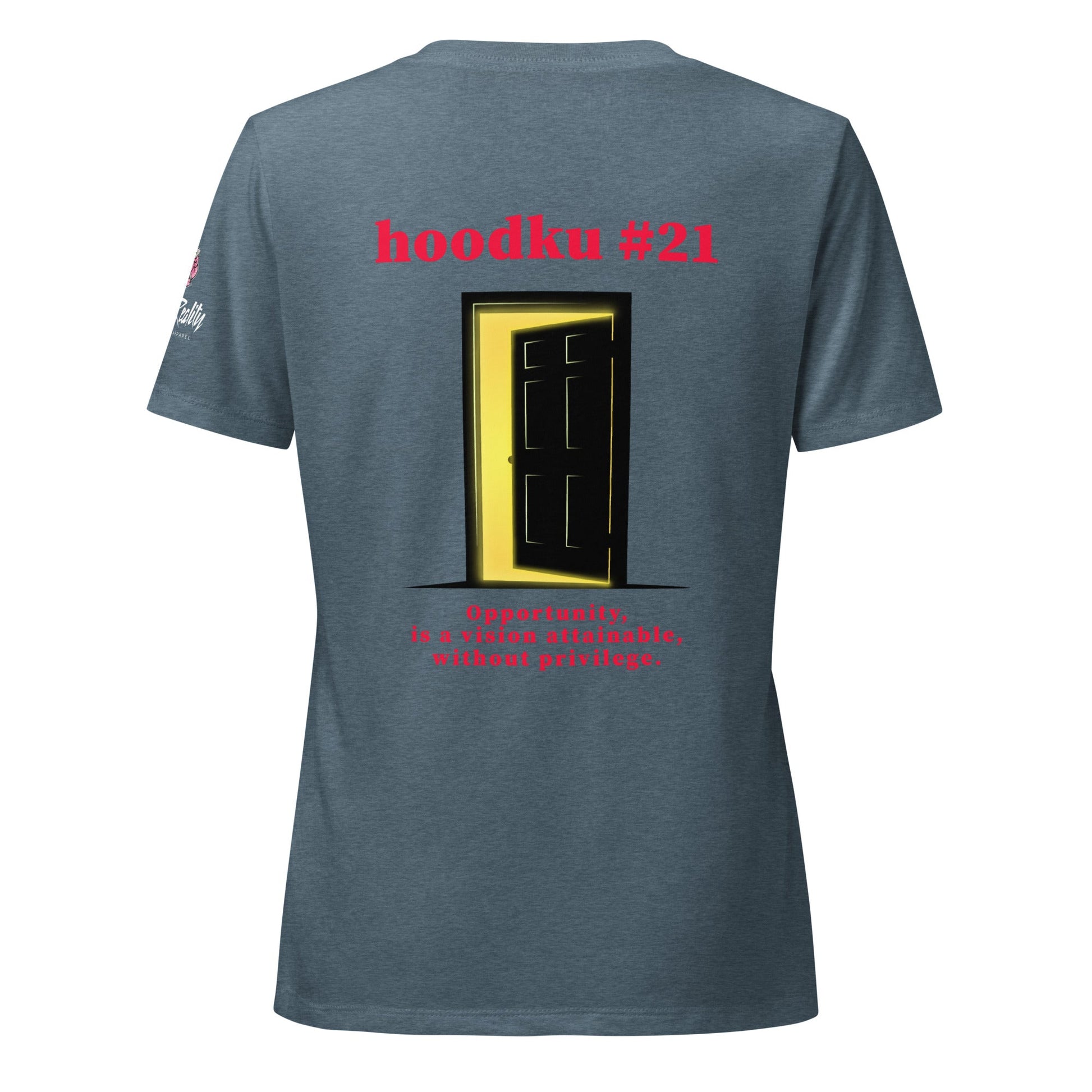 hoodku 21/possibilty Edition Women’s relaxed V - neck t-shirt - Stark Reality Intellectual Apparel