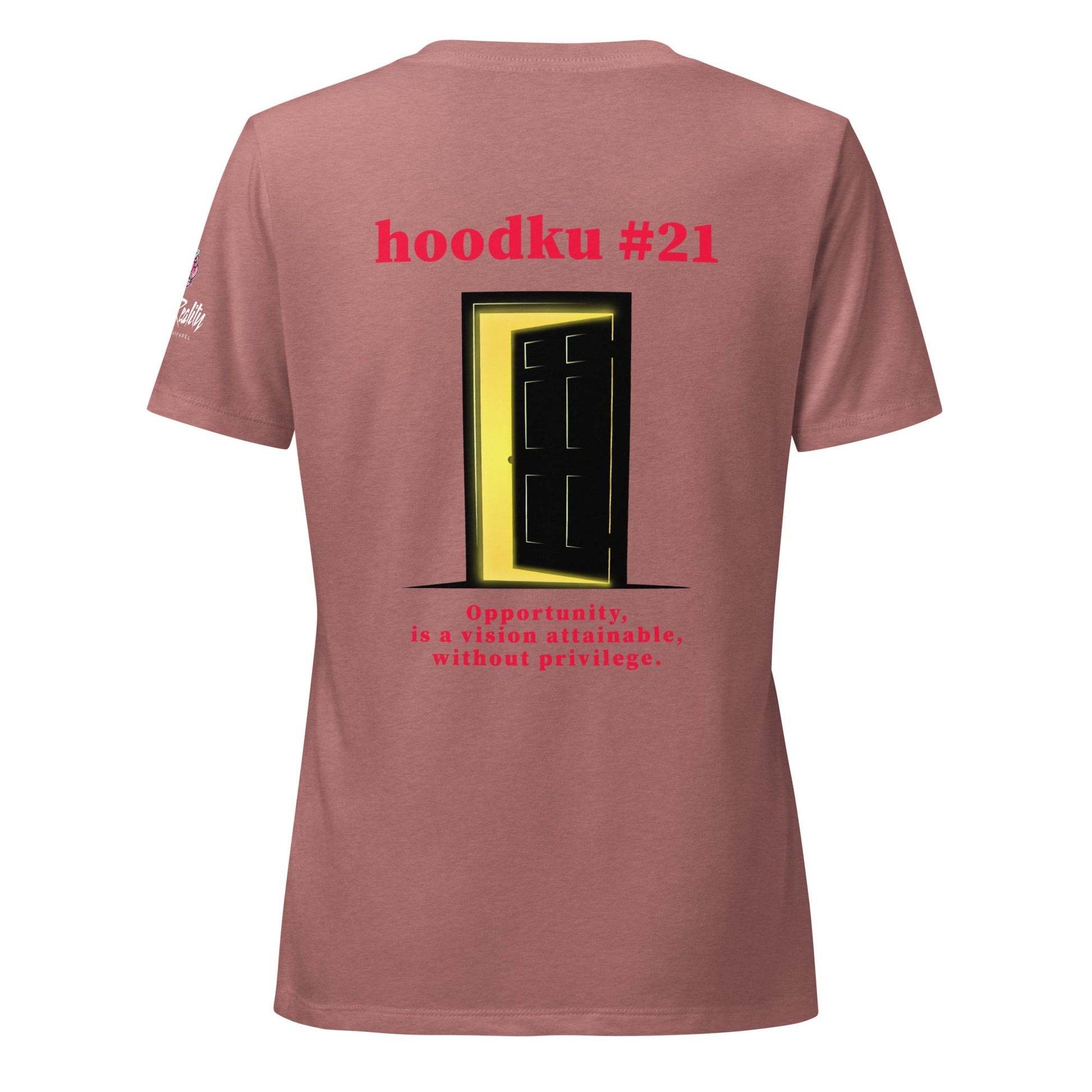 hoodku 21/possibilty Edition Women’s relaxed V - neck t-shirt - Stark Reality Intellectual Apparel
