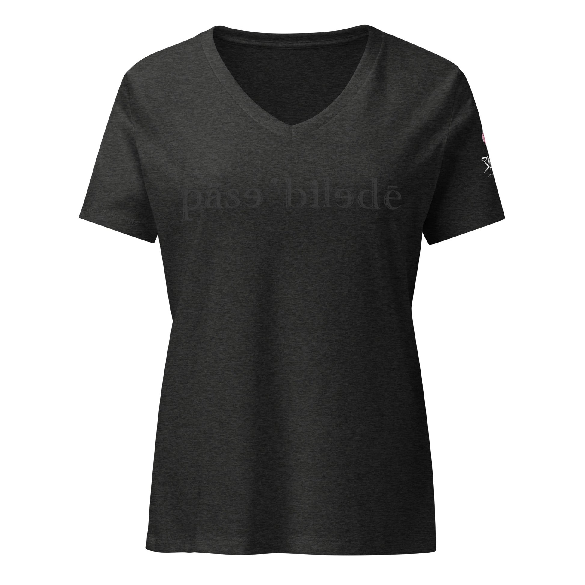 hoodku 21/possibilty Edition Women’s relaxed V - neck t-shirt - Stark Reality Intellectual Apparel