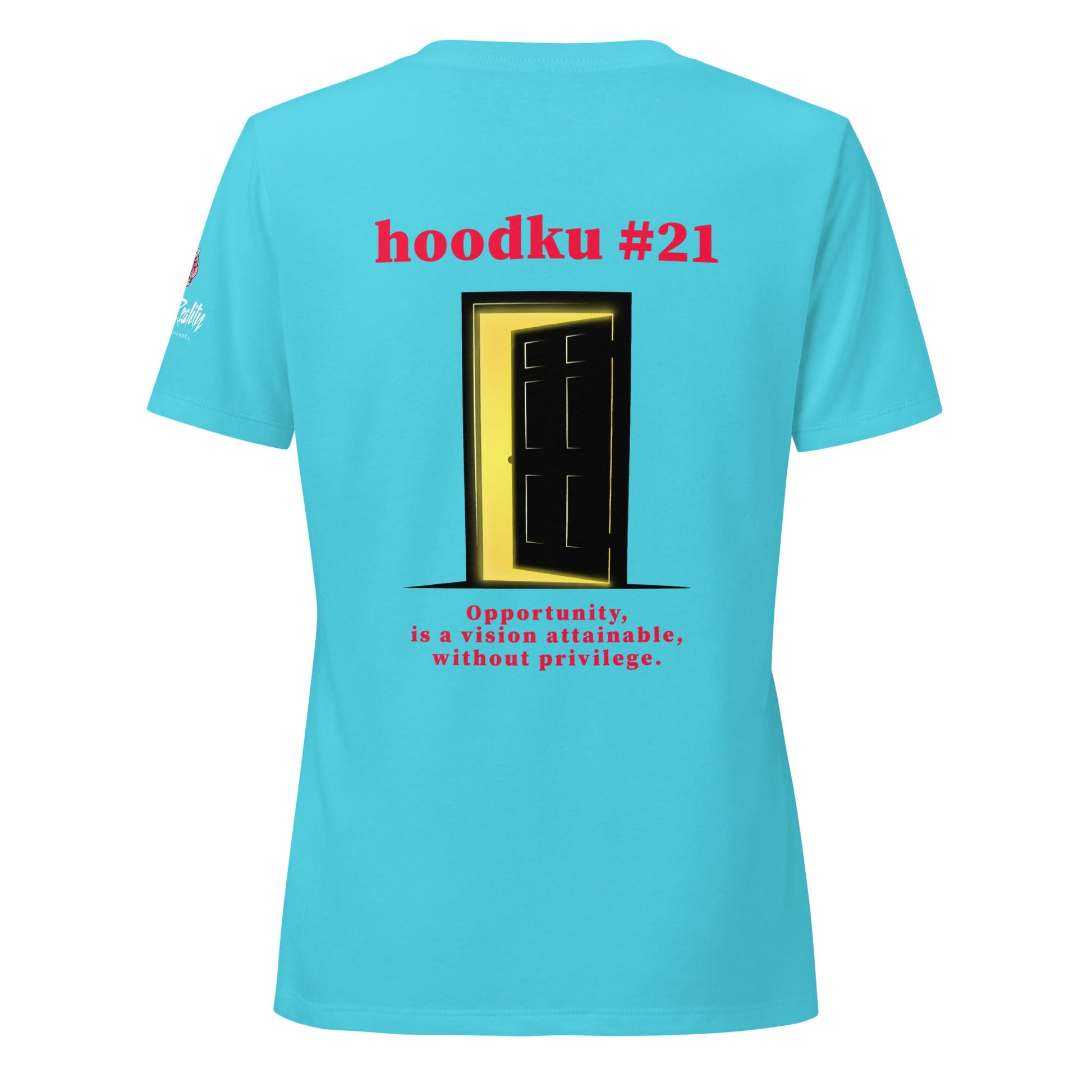 hoodku 21/possibilty Edition Women’s relaxed V - neck t-shirt - Stark Reality Intellectual Apparel