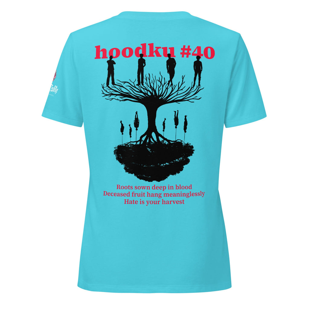 hoodku 25 Women's Garment - dyed heavyweight long - sleeve shirt - Stark Reality Intellectual Apparel