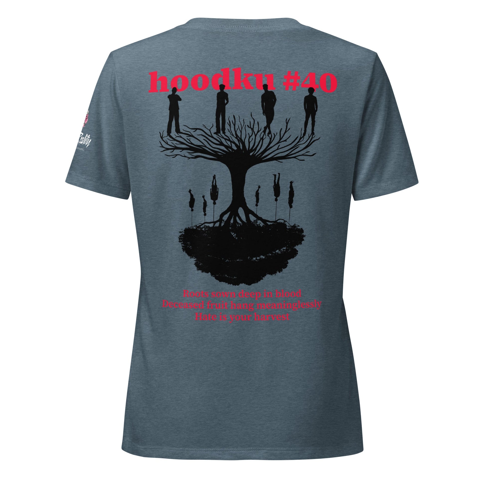 hoodku 25 Women's Garment - dyed heavyweight long - sleeve shirt - Stark Reality Intellectual Apparel