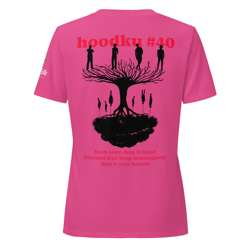 hoodku 25 Women's Garment - dyed heavyweight long - sleeve shirt - Stark Reality Intellectual Apparel