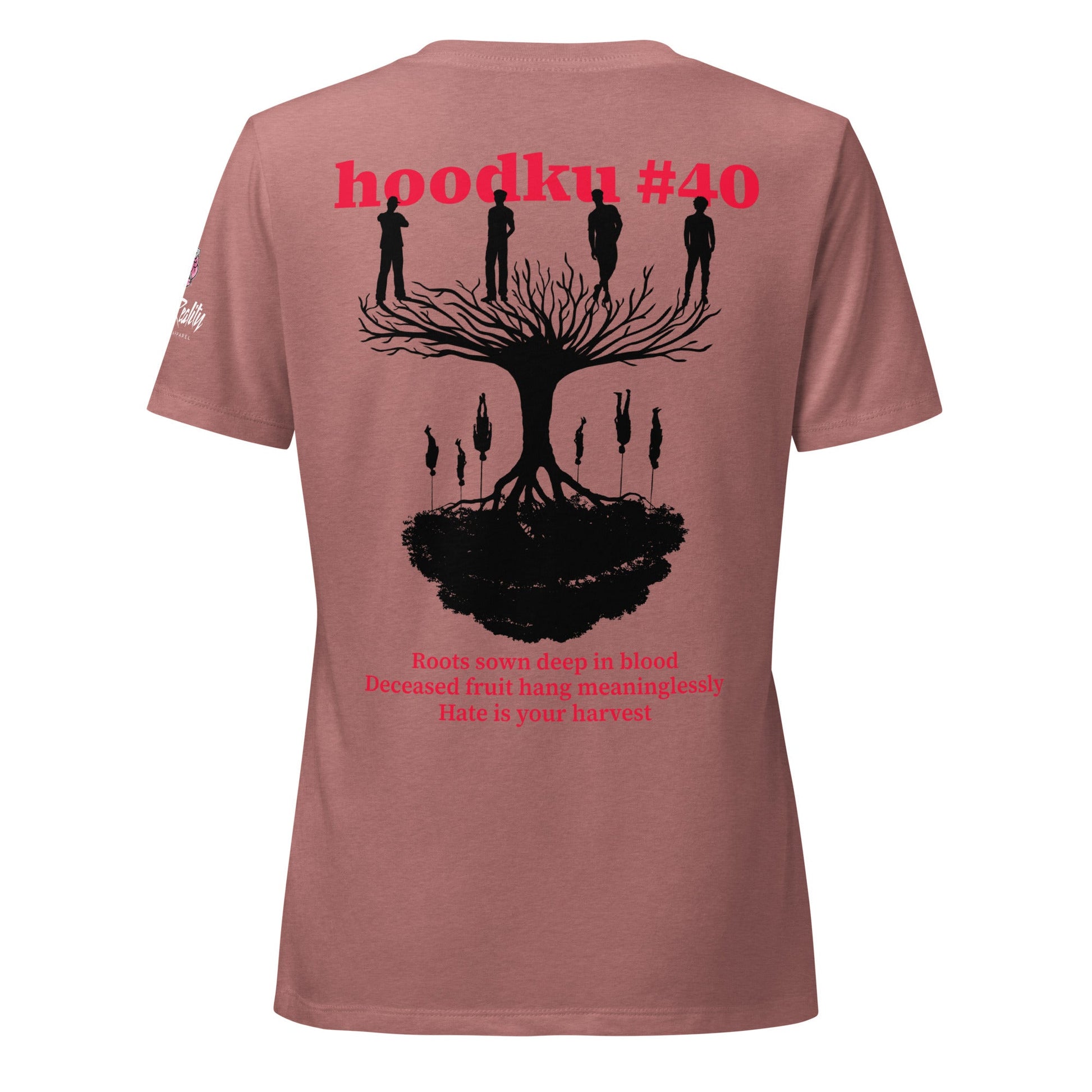 hoodku 25 Women's Garment - dyed heavyweight long - sleeve shirt - Stark Reality Intellectual Apparel