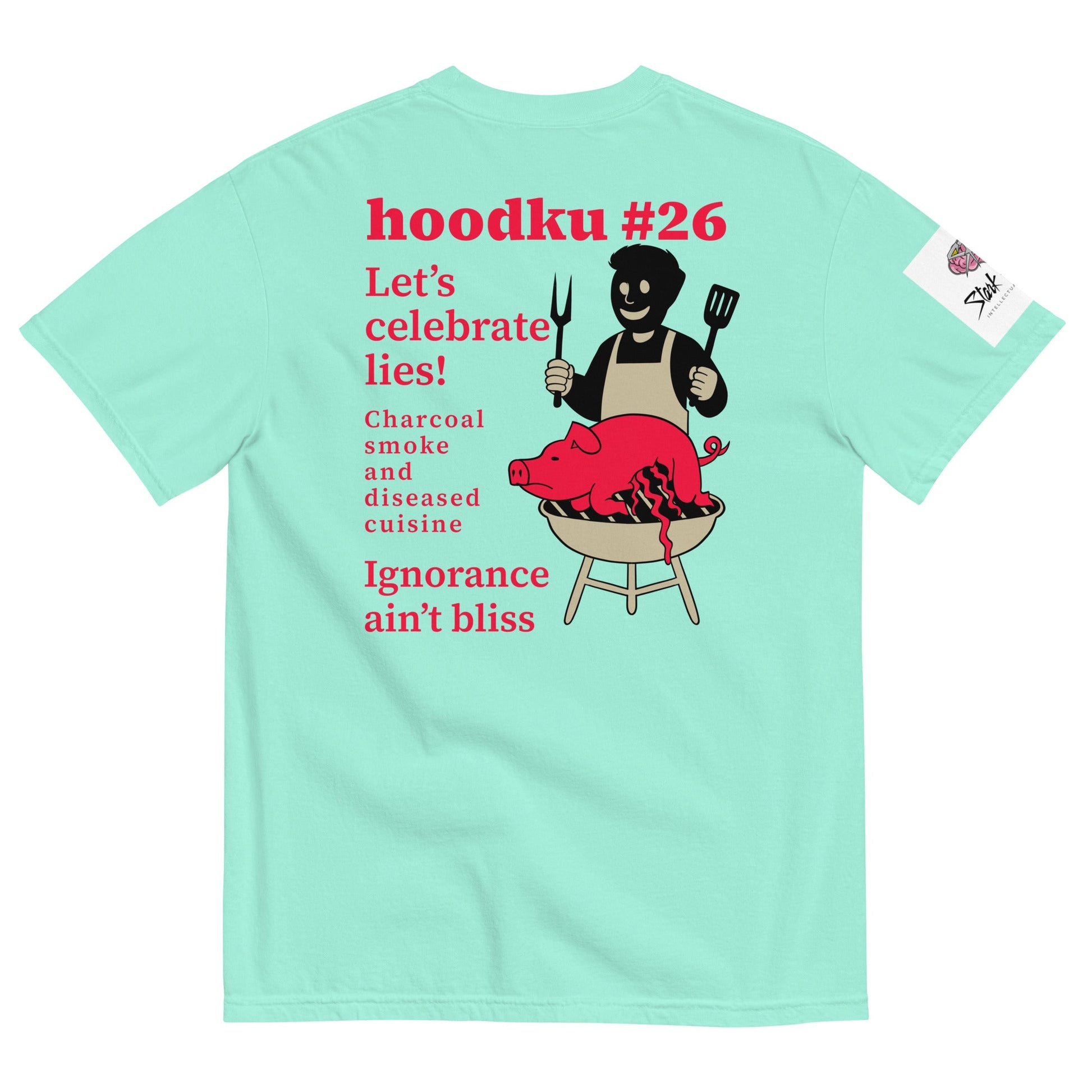 hoodku 26 garment - dyed heavyweight t-shirt - Stark Reality Intellectual Apparel