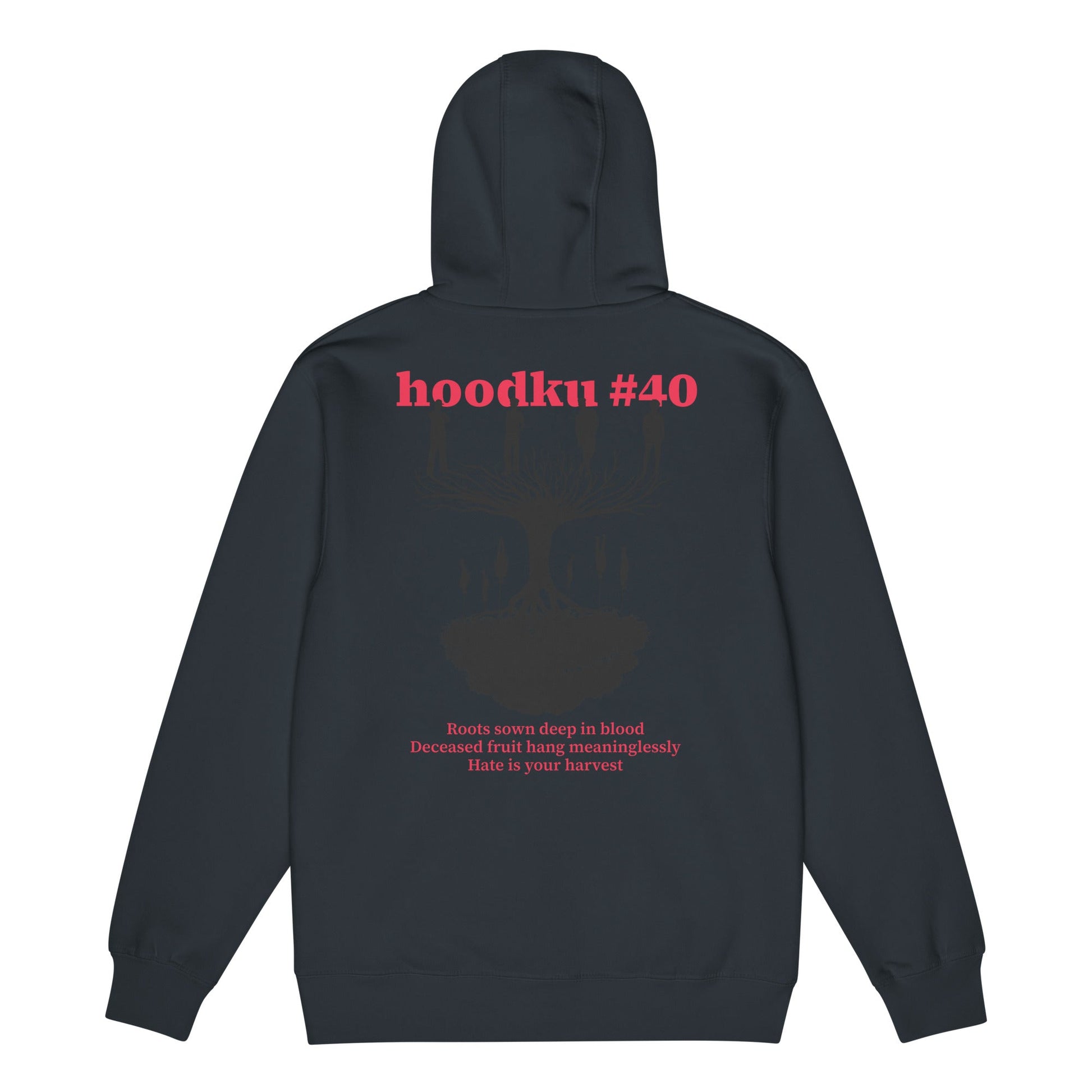hoodku 40 Men's Premium full zip hoodie - Stark Reality Intellectual Apparel