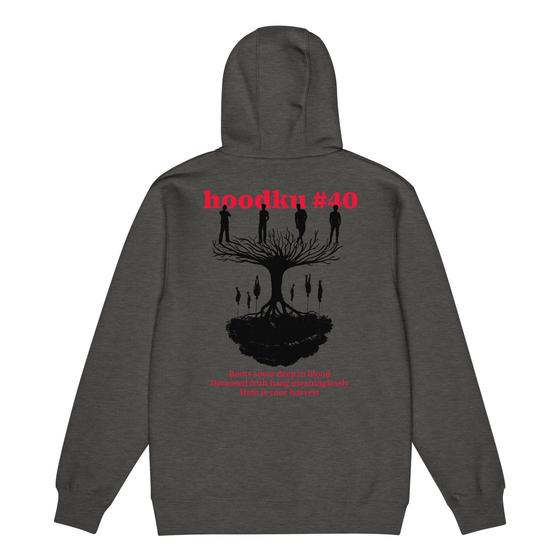 hoodku 40 Men's Premium full zip hoodie - Stark Reality Intellectual Apparel