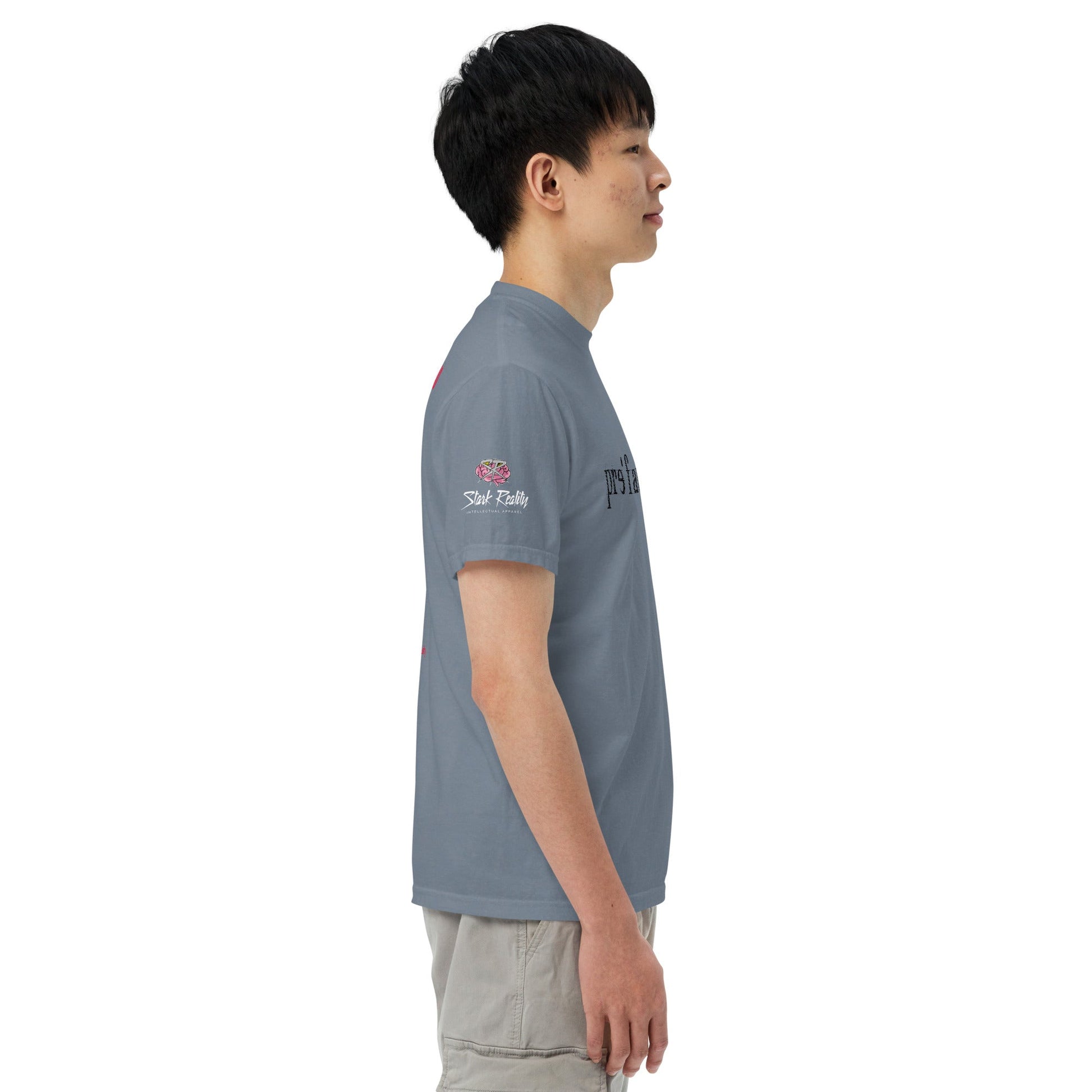 hoodku 40/ pre - faund Edition Men's garment - dyed heavyweight t-shirt - Stark Reality Intellectual Apparel