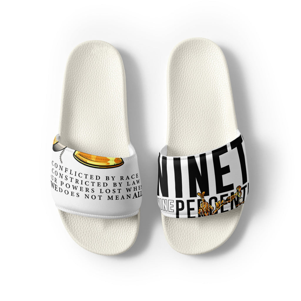 Ninety Nine Percentile Men’s slides - Stark Reality Intellectual Apparel