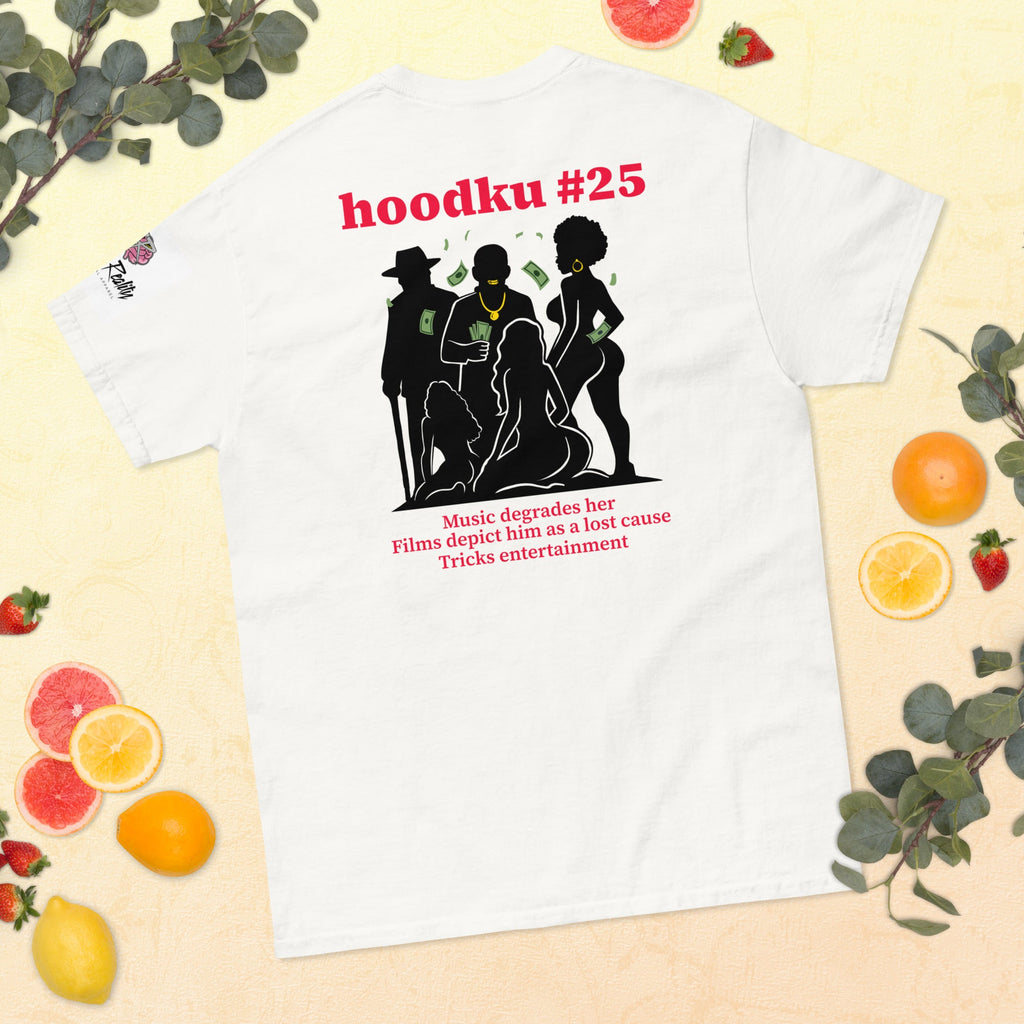 Pre' faund hoodku 25 women's classic tee - Stark Reality Intellectual Apparel