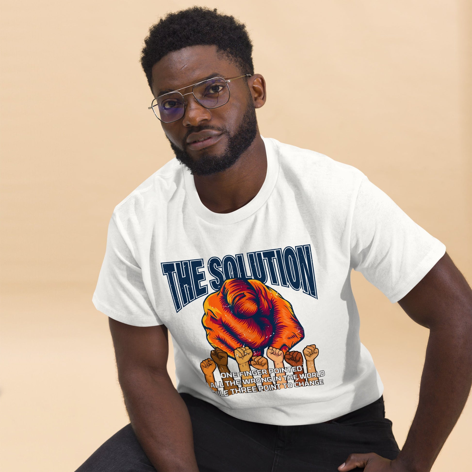 The Solution 02 classic tee - Stark Reality Intellectual Apparel